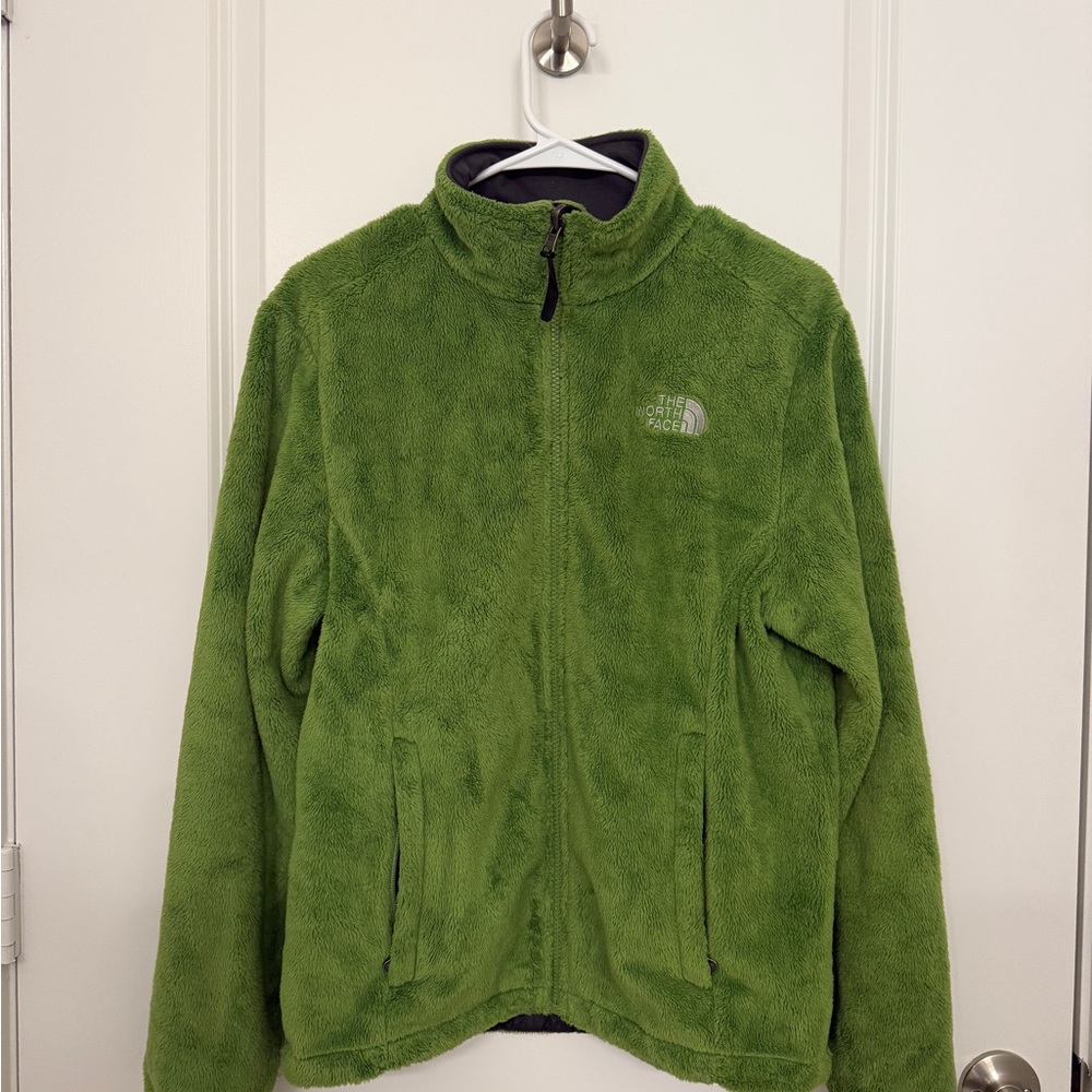 [M] The North Face Lime Green Fleece Jacket